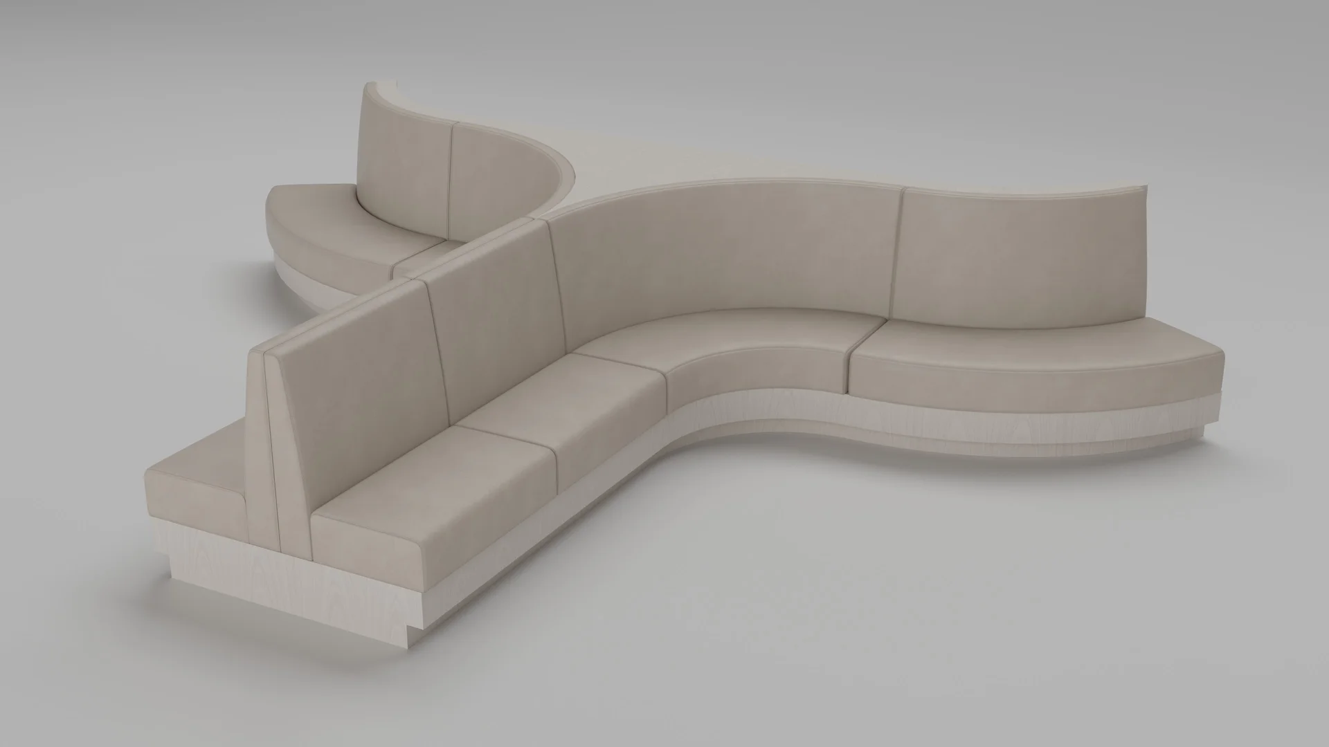 Commercial banquette seating from the BQA10 108 collection by Cria Furniture